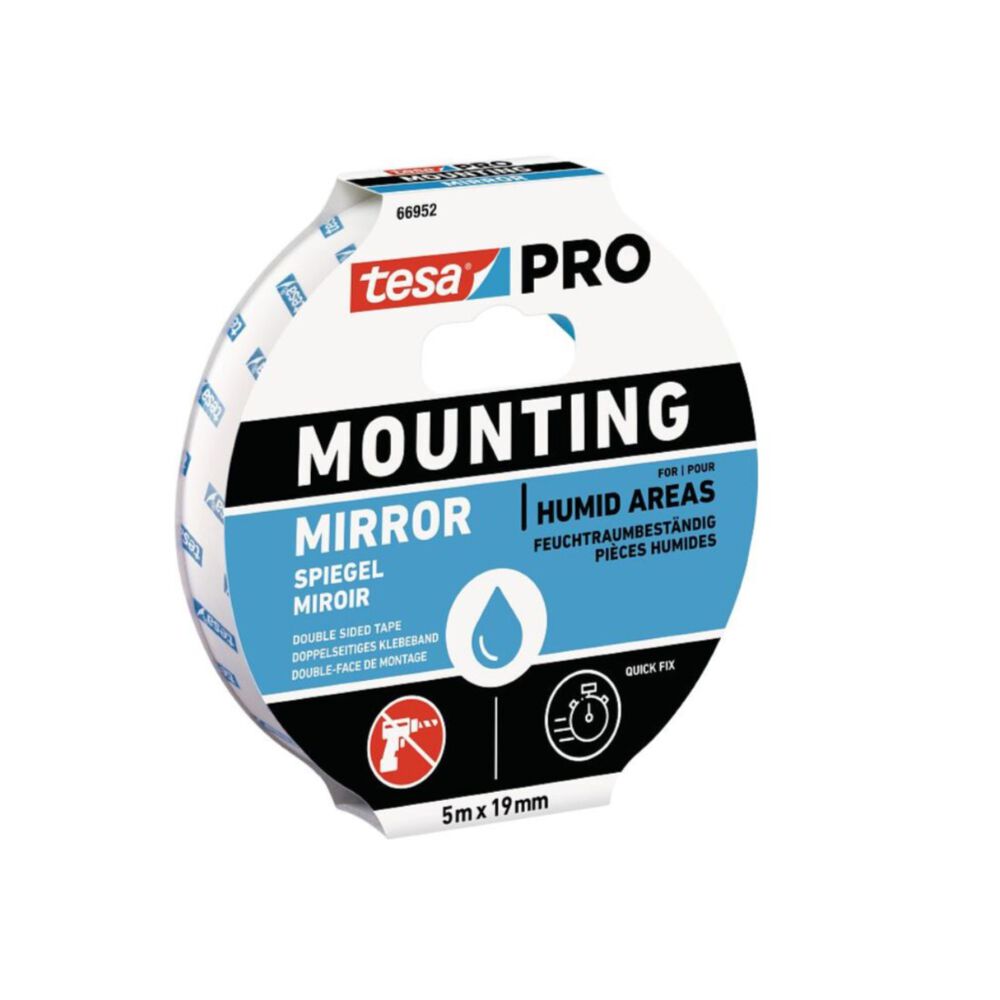 Cinta Doble Contacto Para Espejos Pro 19mm X 5mts Tesa image number 0.0